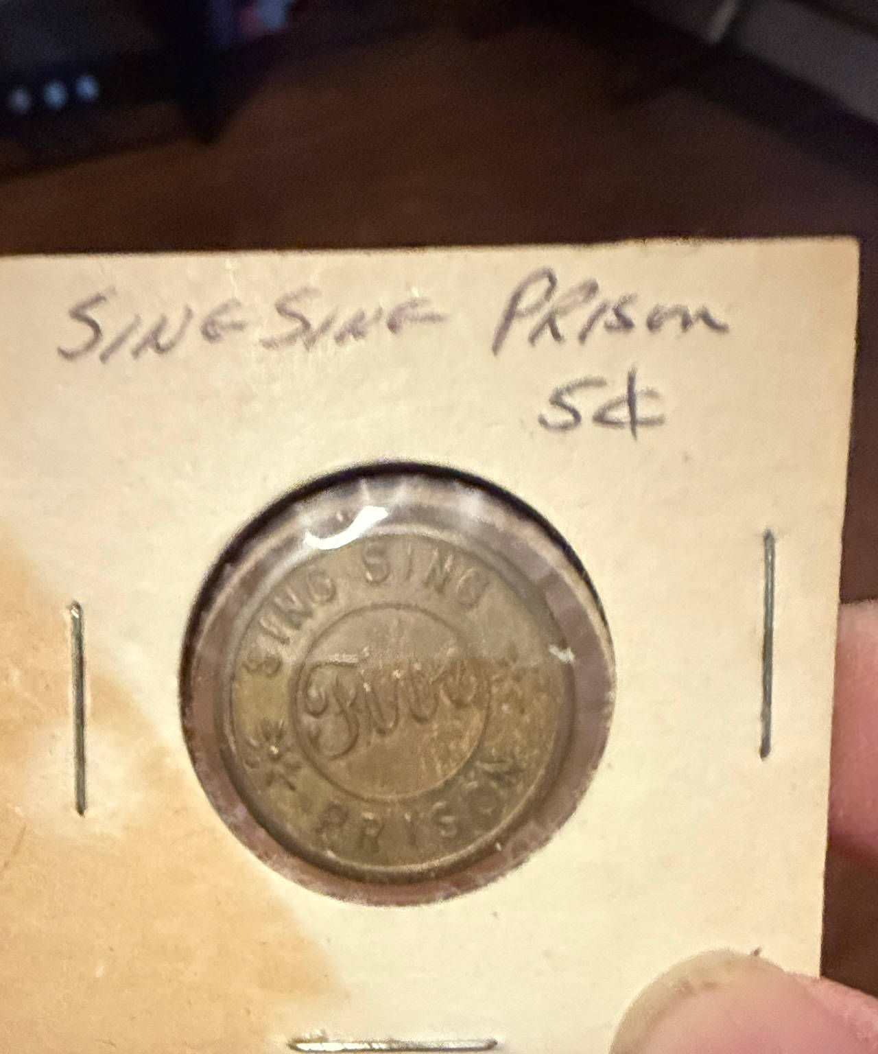 Sing Sing Prison 5 Cent Token
