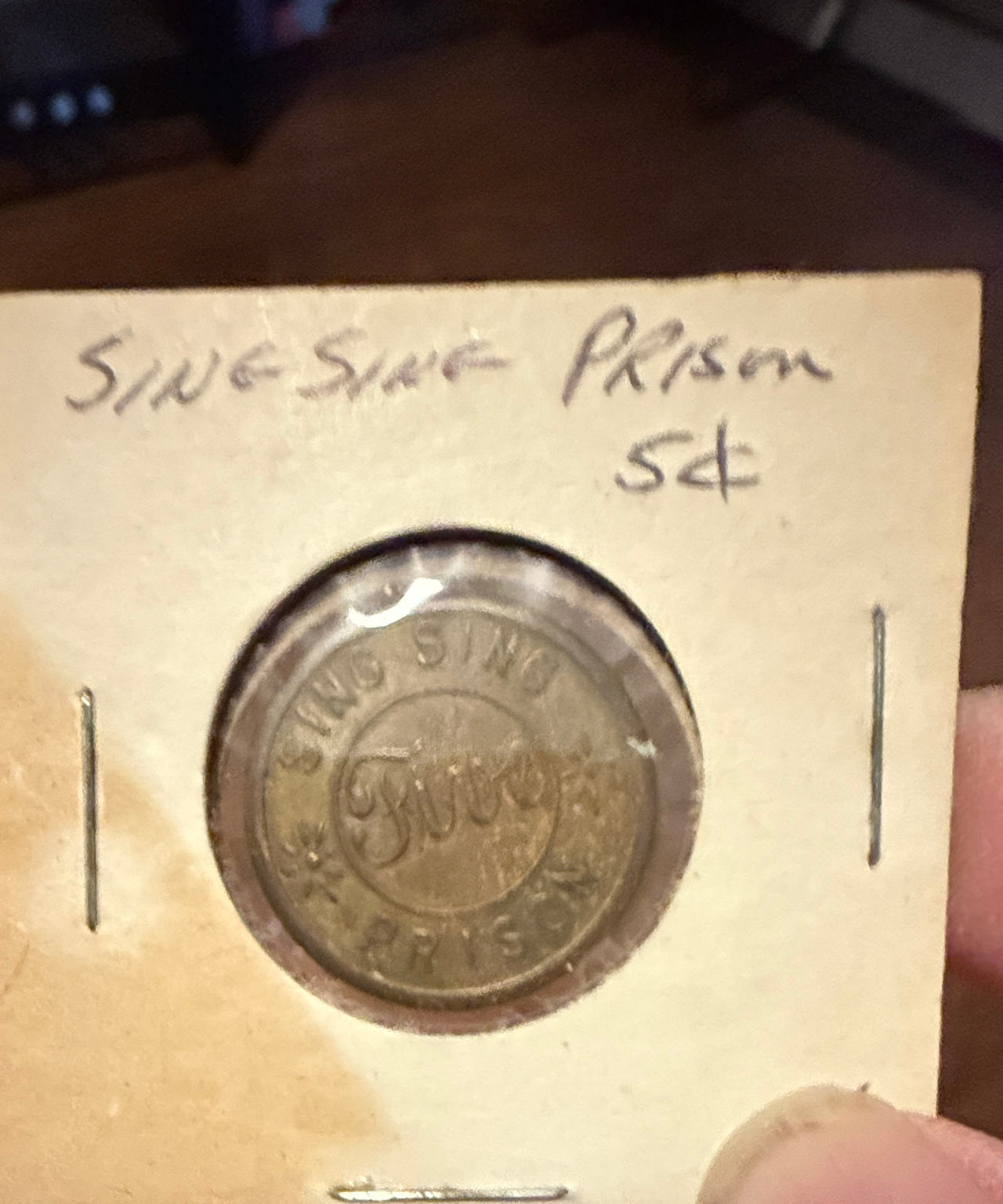 Sing Sing Prison 5 Cent Token
