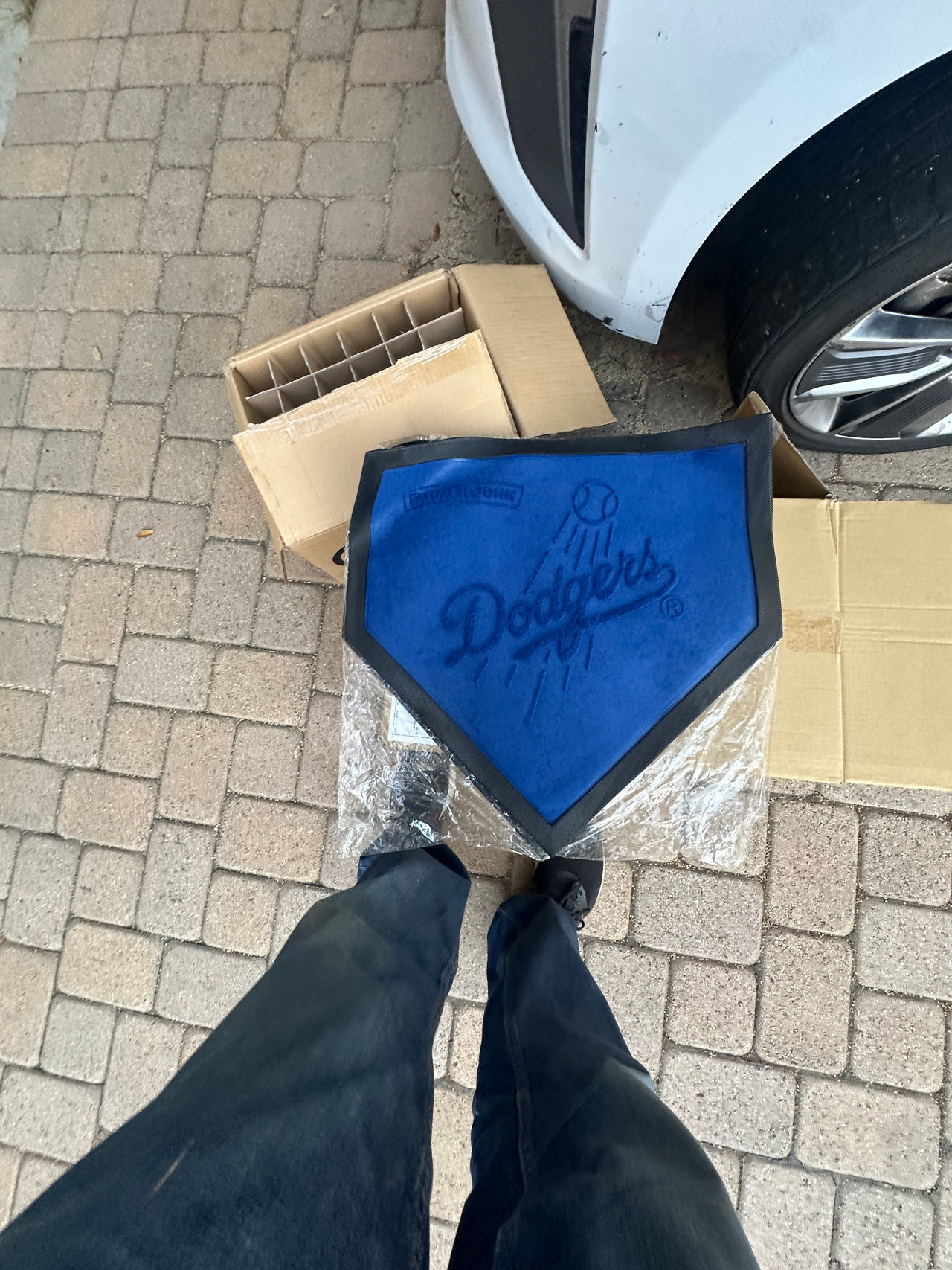 Los Angeles Dodgers Home Plate Shaped Doormat