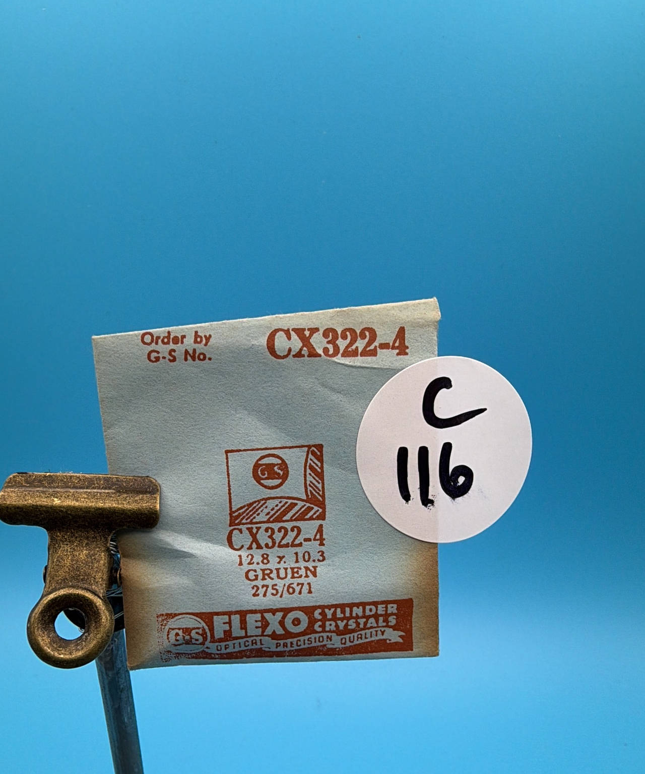 G-S Flexo CX322-4 Cylinder Watch Crystal for Gruen 275/671