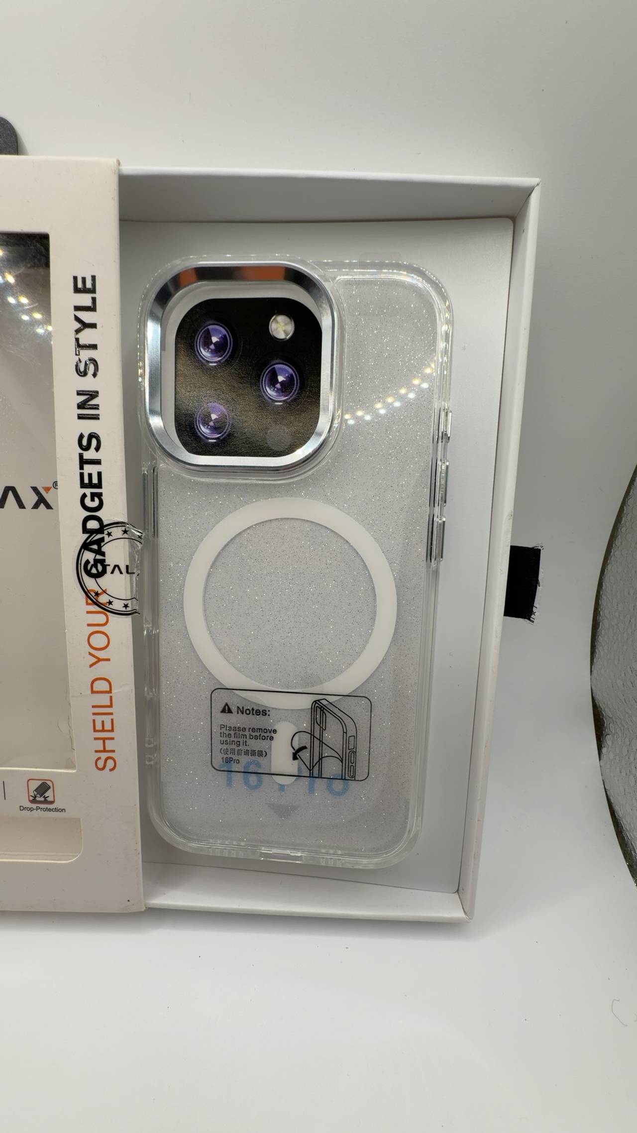 iPhone 16 Pro Clear Sparkle MagSafe Case