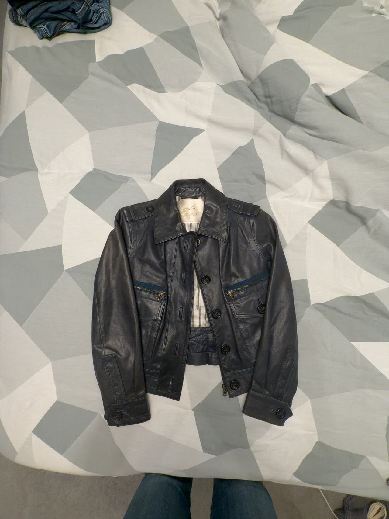 Coach Vintage Leather Jacket Sz 6