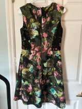 Lovely by Adrienne Vittadini Floral Lace Panel Dress Size 8 - Image 8