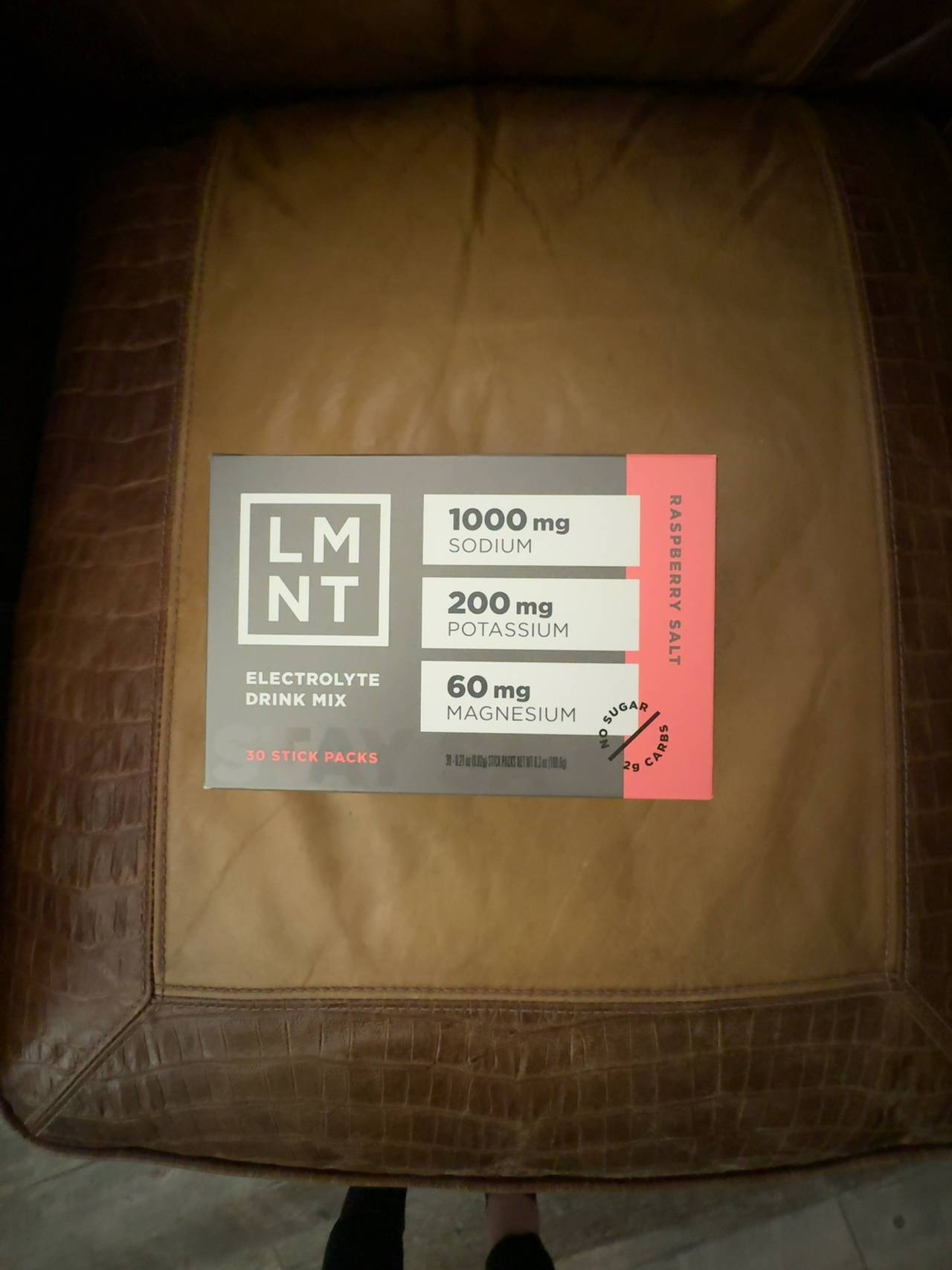 LMNT Zero Sugar Electrolyte Drink Raspberry Salt