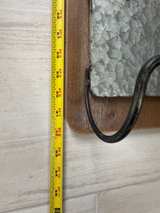 Wall Mounted Wood and Galvanized Metal Wine Rack - Image 6