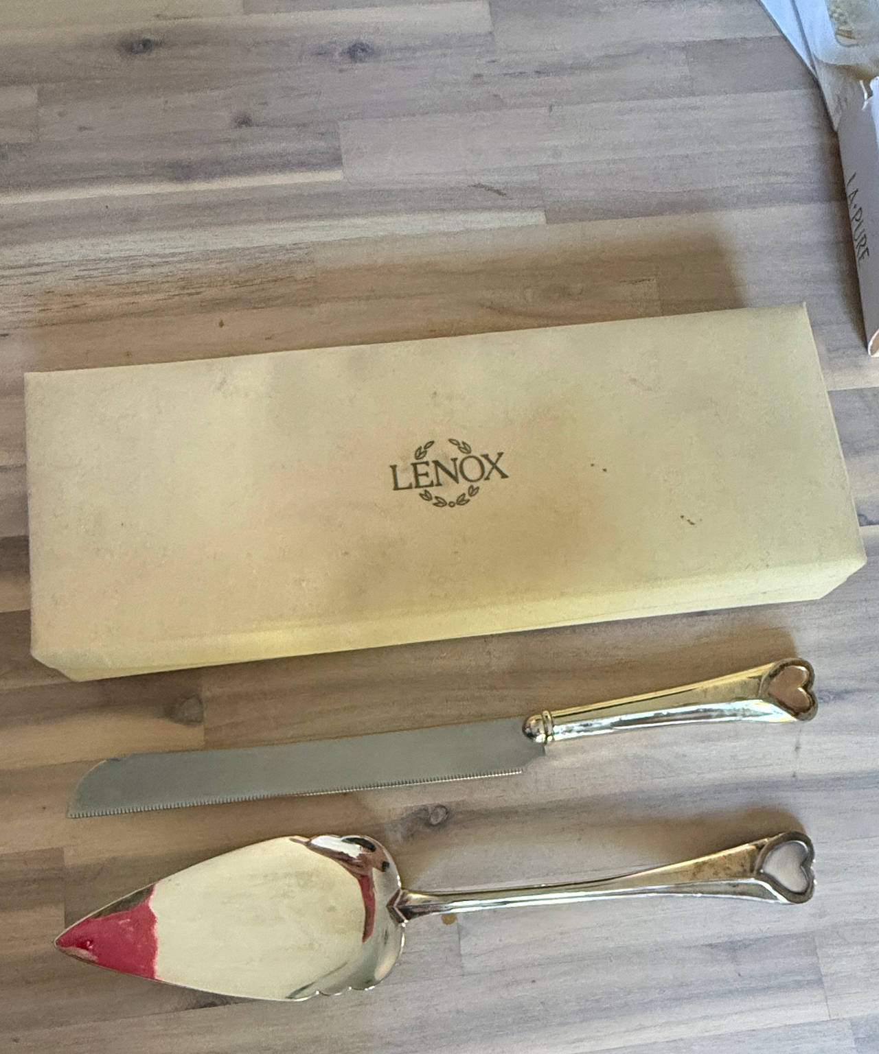 Lenox Heart Cake Knife and Server Set