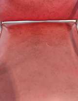 Jeffco Inc Mid-Century Modern Orange Vinyl Chair - Image 2