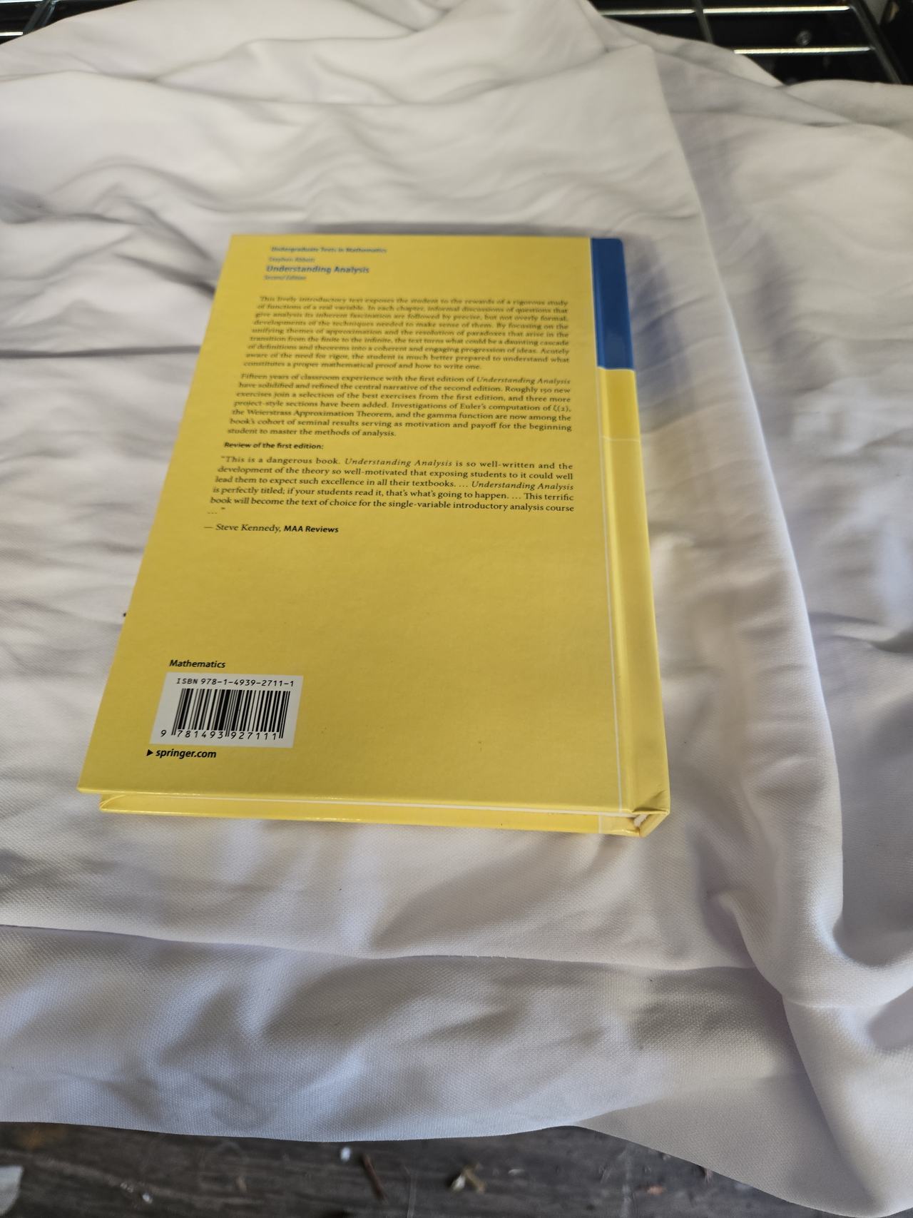 Understanding Analysis by Stephen Abbott, Second Edition