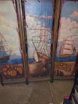 Vintage Nautical 3-Panel Room Divider Screen - Image 3