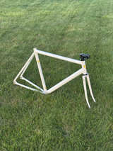 HH Aluminum Track Bike Frame - Havnoonian - Pearlescent White - 54cm Fixie - Image 1