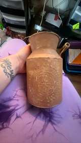 Decorative Metal Milk Can Vase - Image 2