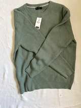 Regular Fit Waffle Jumper Navy Blue - Image 4