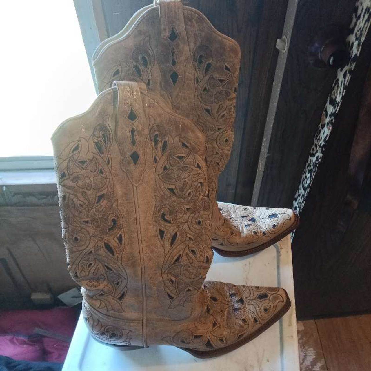 Corral Women's Floral Overlay Western Boots
