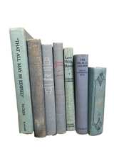 Vintage Blue Book Stack Decorative Set - Image 3
