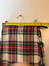 Vintage Plaid Wool Maxi Wrap Skirt FJ BACON size 10 - Image 3