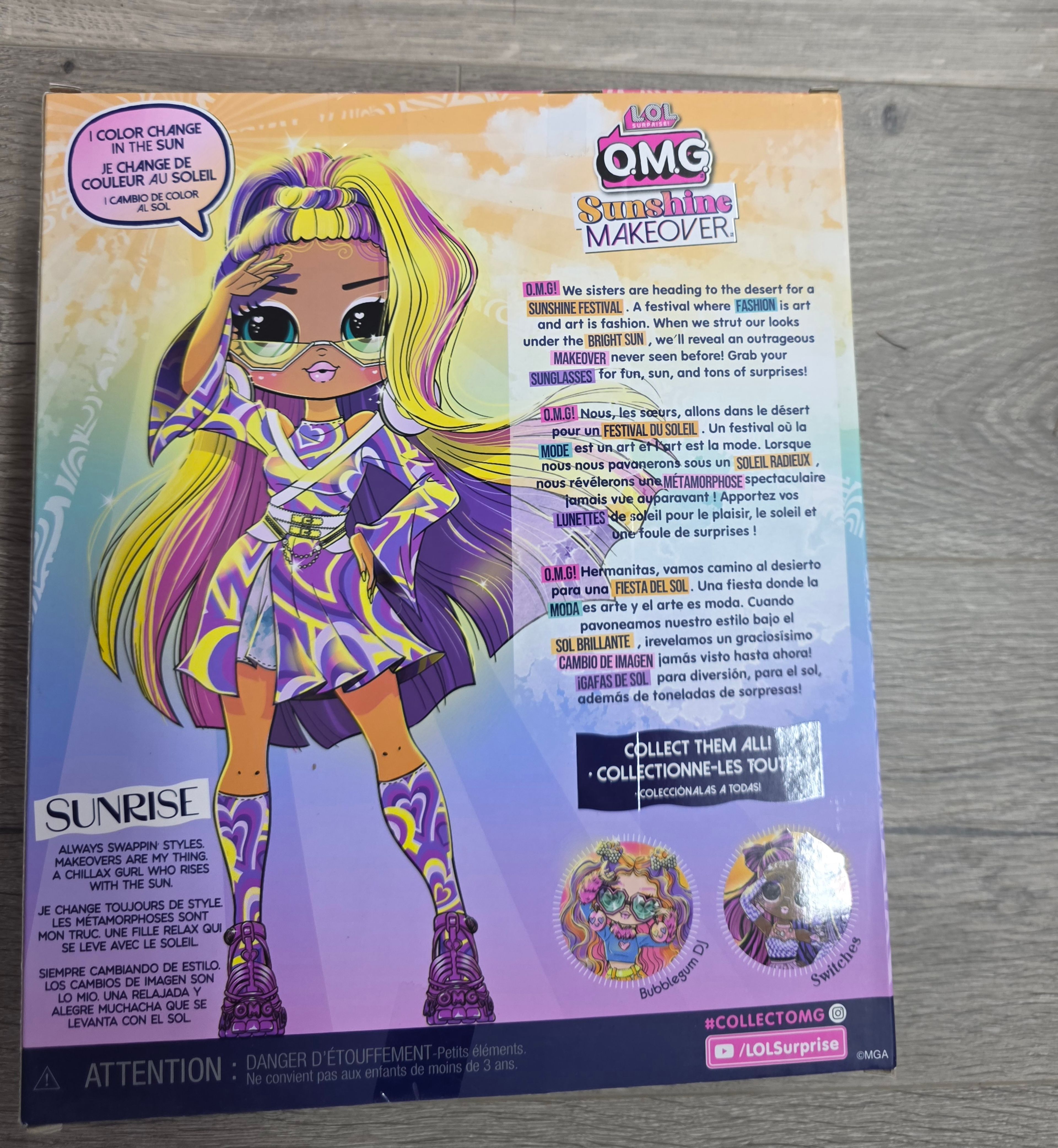 LOL Surprise OMG Sunshine Makeover Switches Fashion Doll