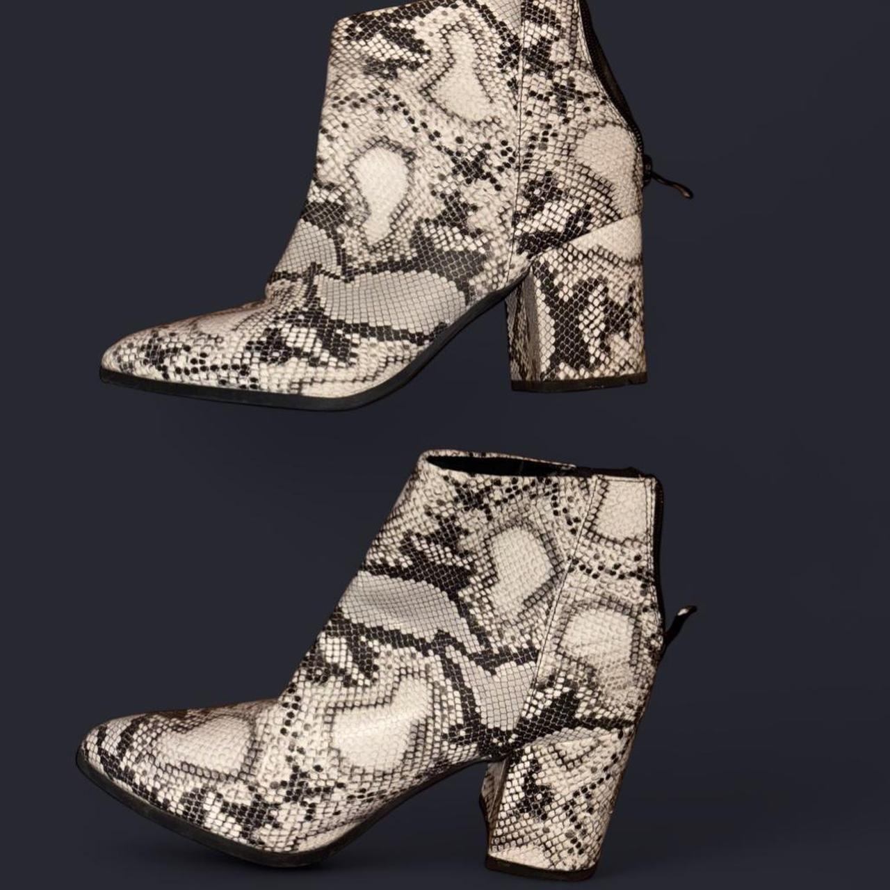 Universal Thread Wenda Snakeskin Ankle Boots