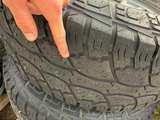 Set of 8x170 lug Tires with Steel Wheels with spare some used some brand new. - Image 3