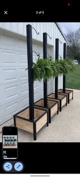 Wooden Planter Box with Hanging Post - Image 5