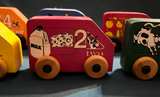 Wooden Number Learning Toy Cars - Image 2