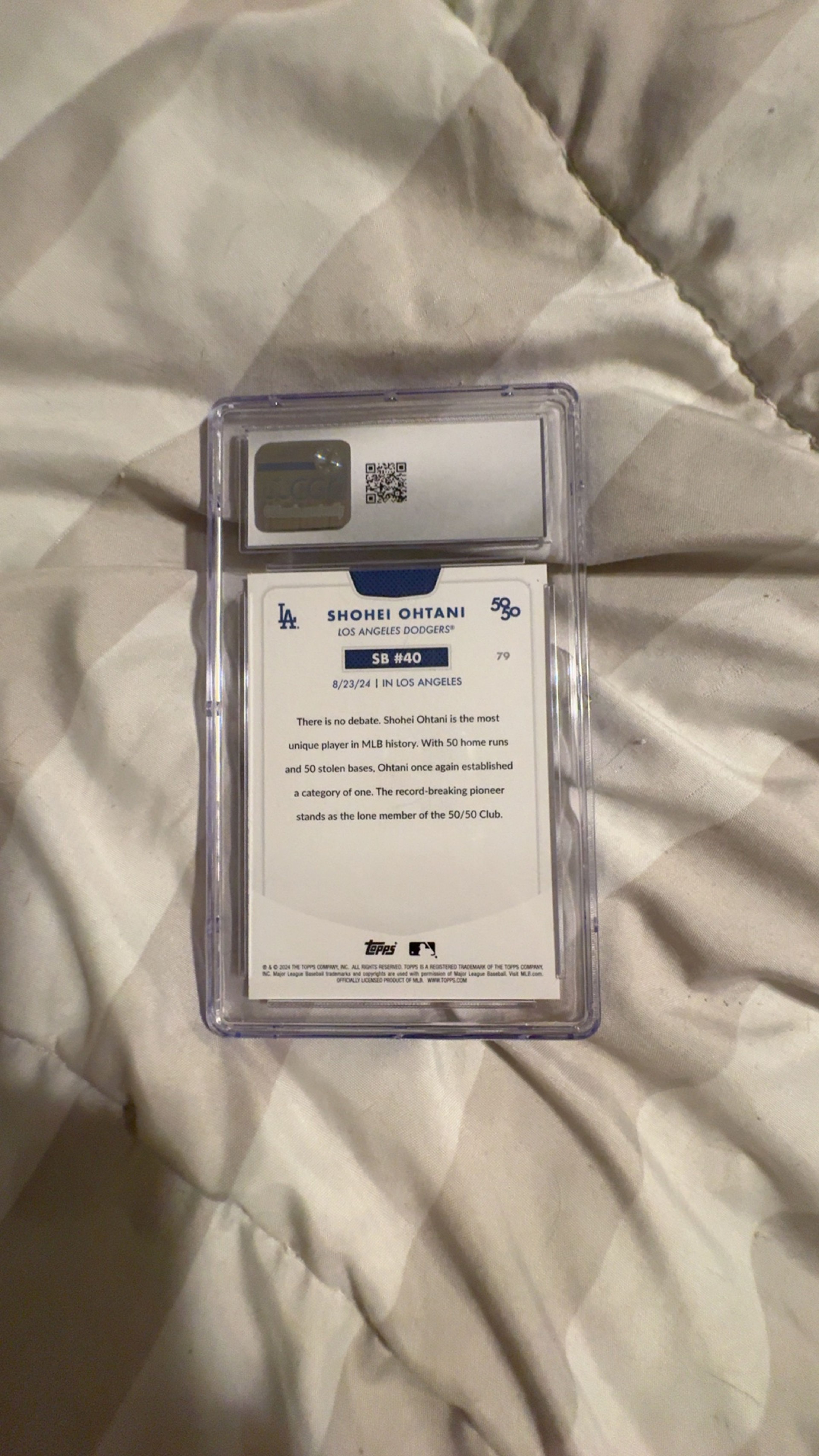 Topps 2024 Shohei Ohtani 50/50 Baseball Card - Image 2