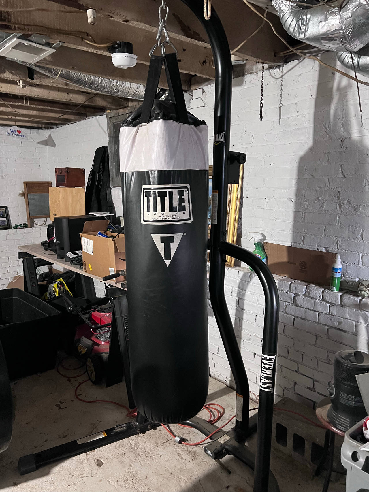 Title Boxing 100 lb. Heavy Bag with Everlast Stand
