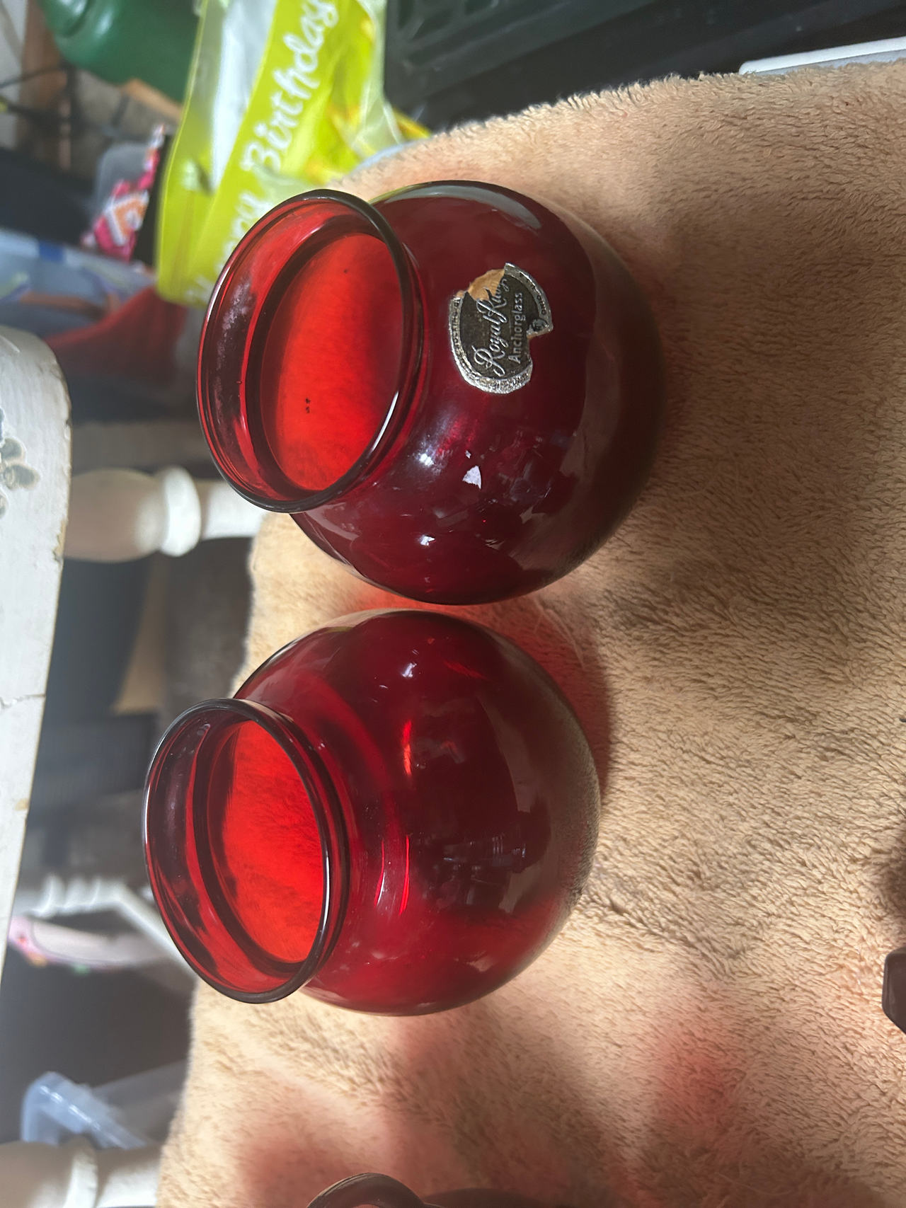 Anchor Hocking Royal Ruby Glass Vase