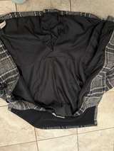 DKNY Wool Blend Coat Black & White Herringbone - Image 4