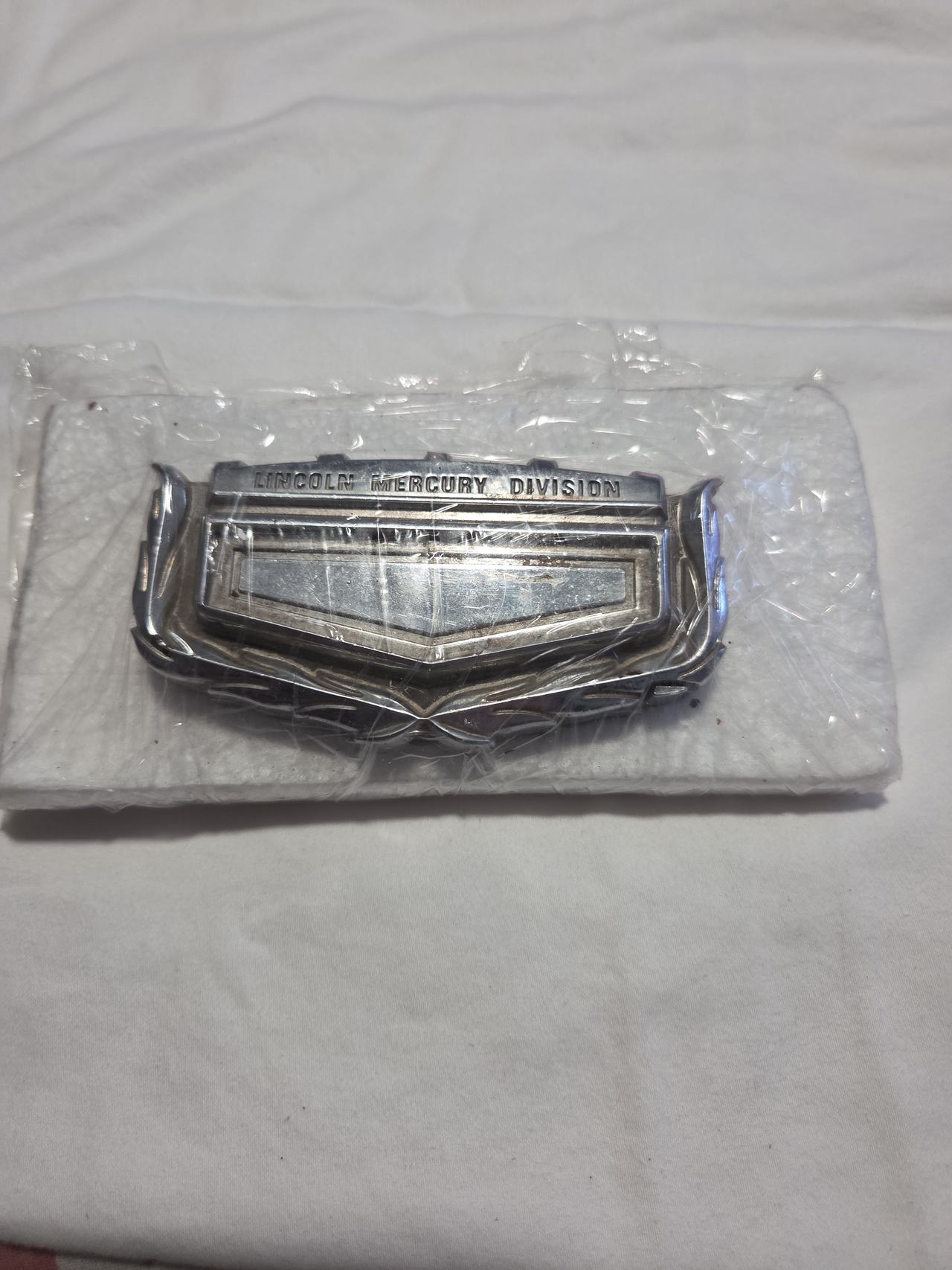 Vintage Lincoln Mercury Division Chrome Emblem