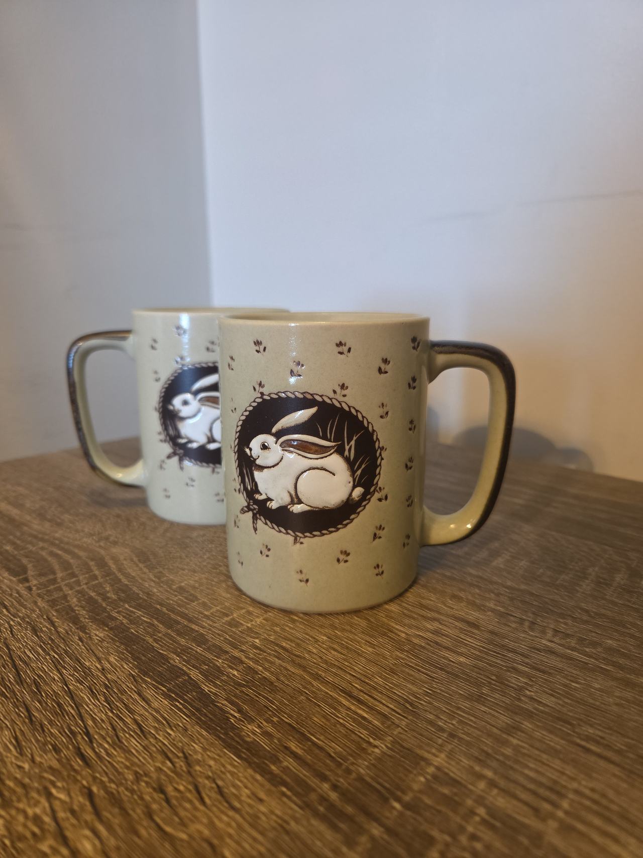 Otagiri Rabbit Stoneware Mugs