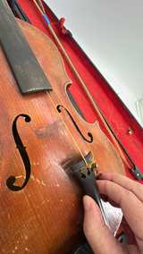 Vintage Violin with Case and Bow - Image 6
