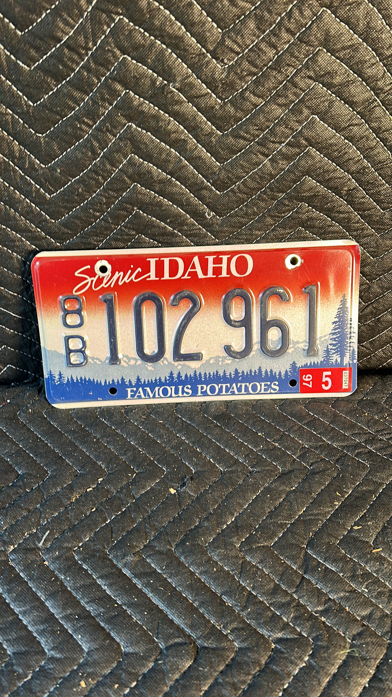 Vintage Idaho License Plate (1997)