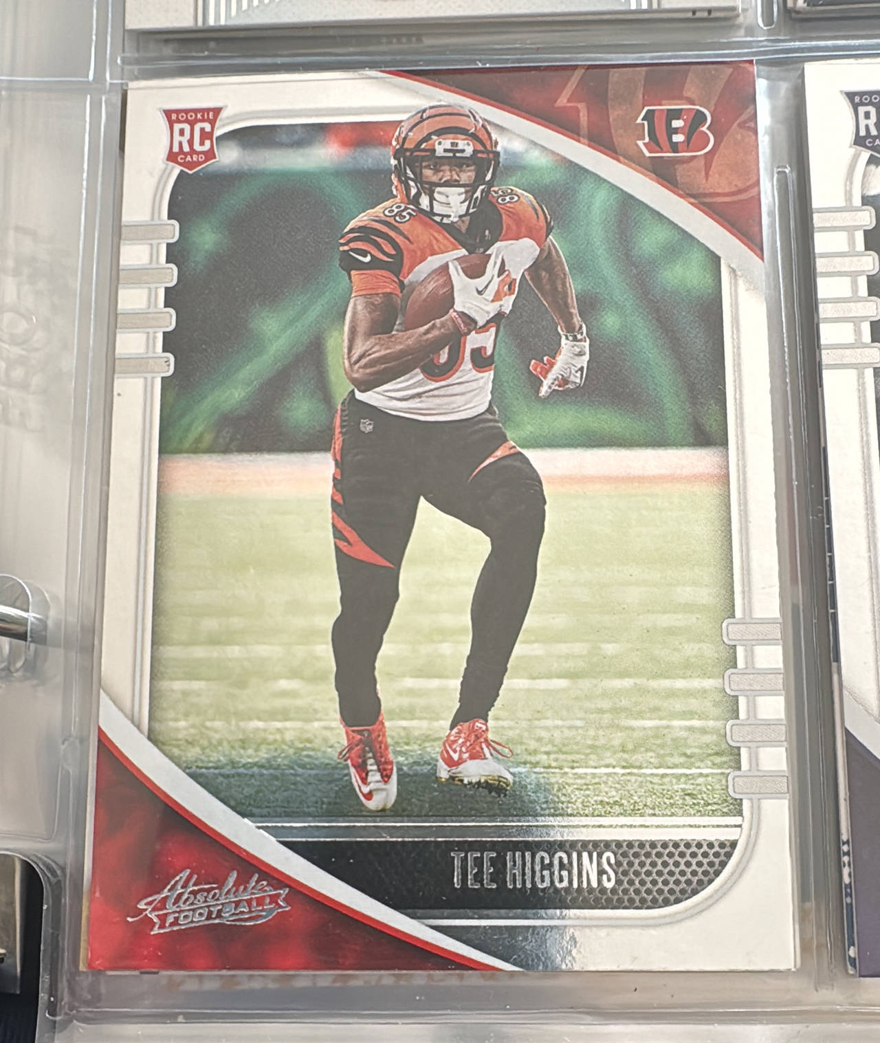 2020 Panini Absolute Football Tee Higgins Rookie Card #158