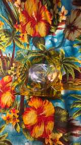 Vintage Amber Glass Square Ashtray - Image 4