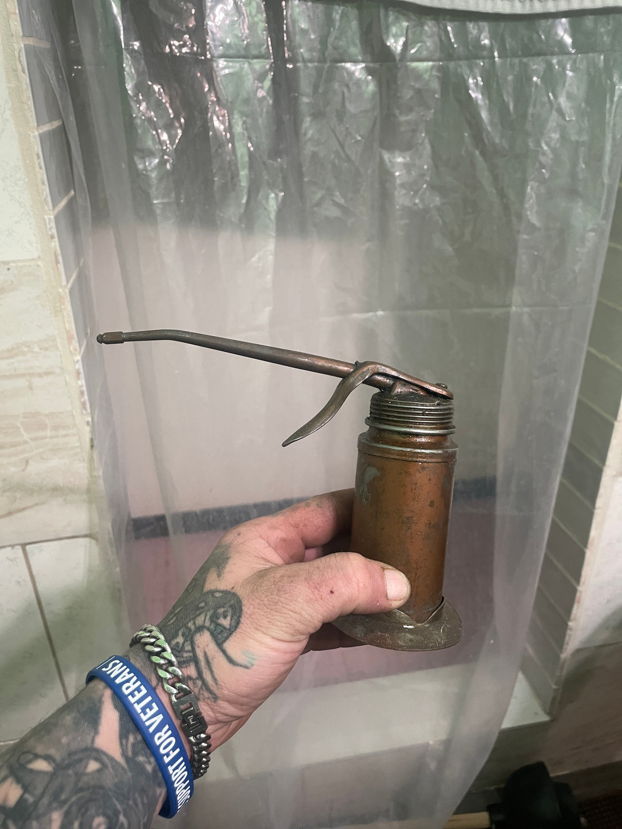 Eagle Vintage Copper Oiler Can