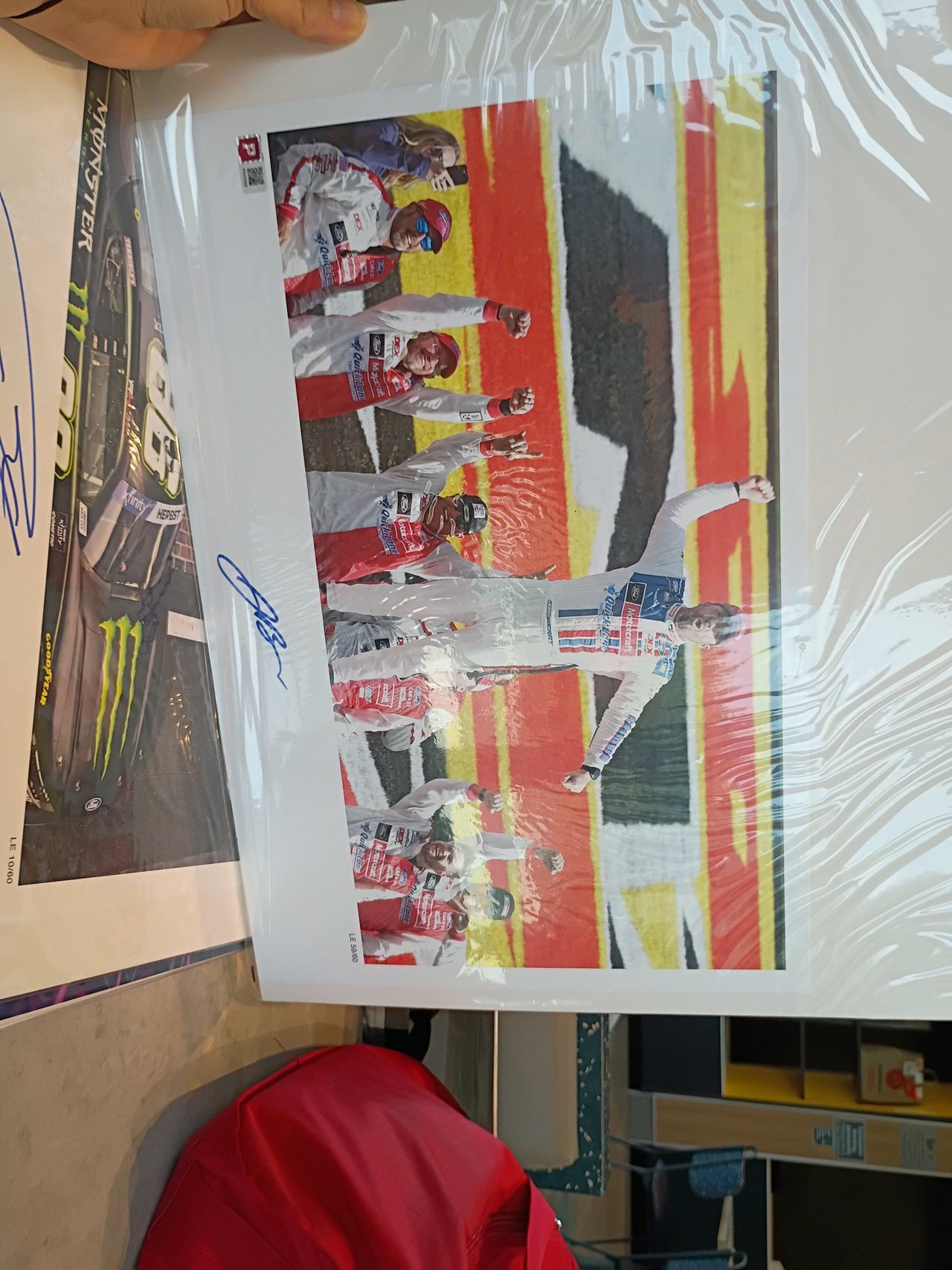 Riley Herbst Autographed Las Vegas Victory Lane Print LE 58/80