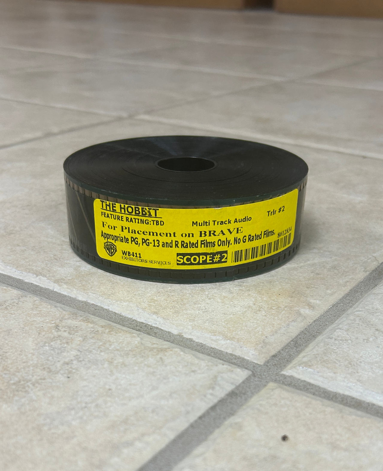 The Hobbit 35mm Film Trailer Reel