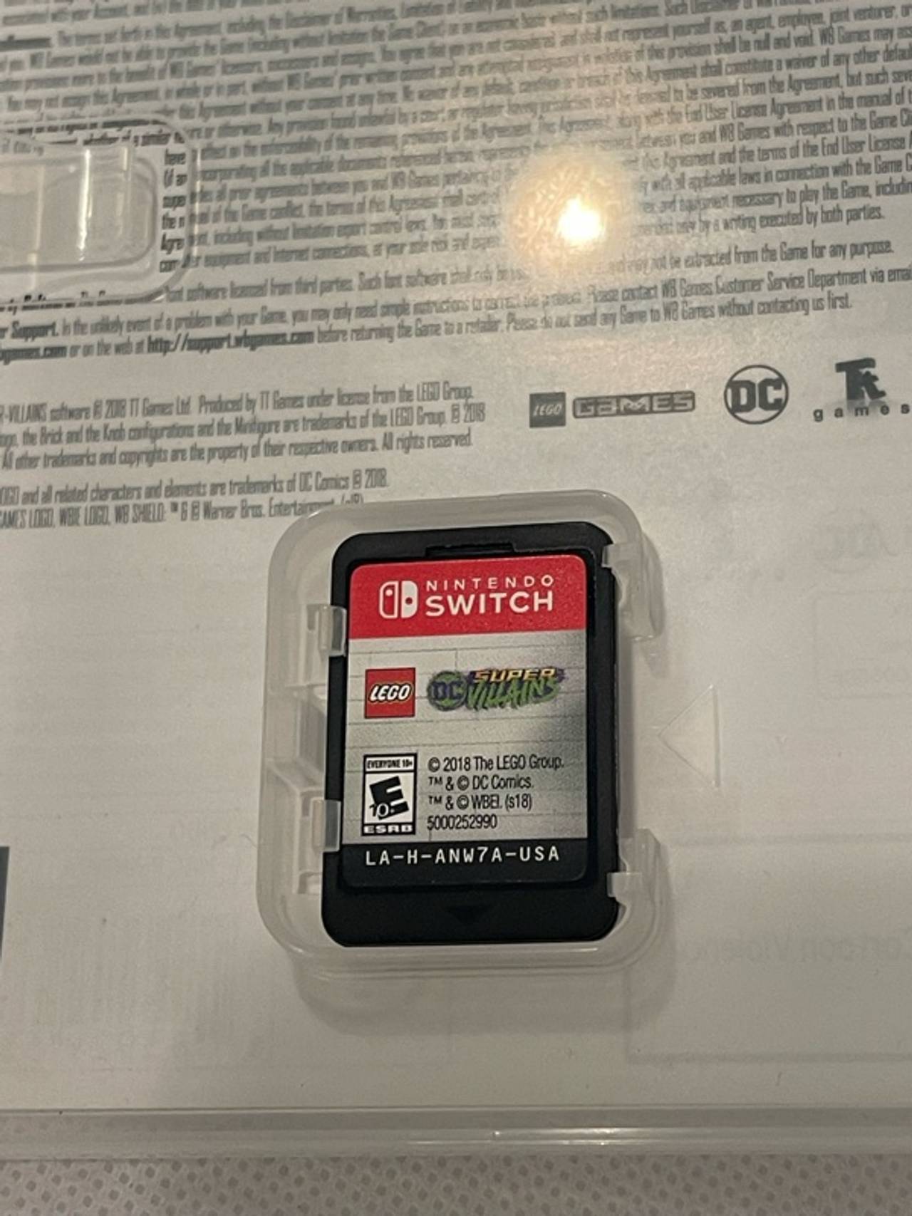 LEGO DC Super-Villains Nintendo Switch Game Cartridge