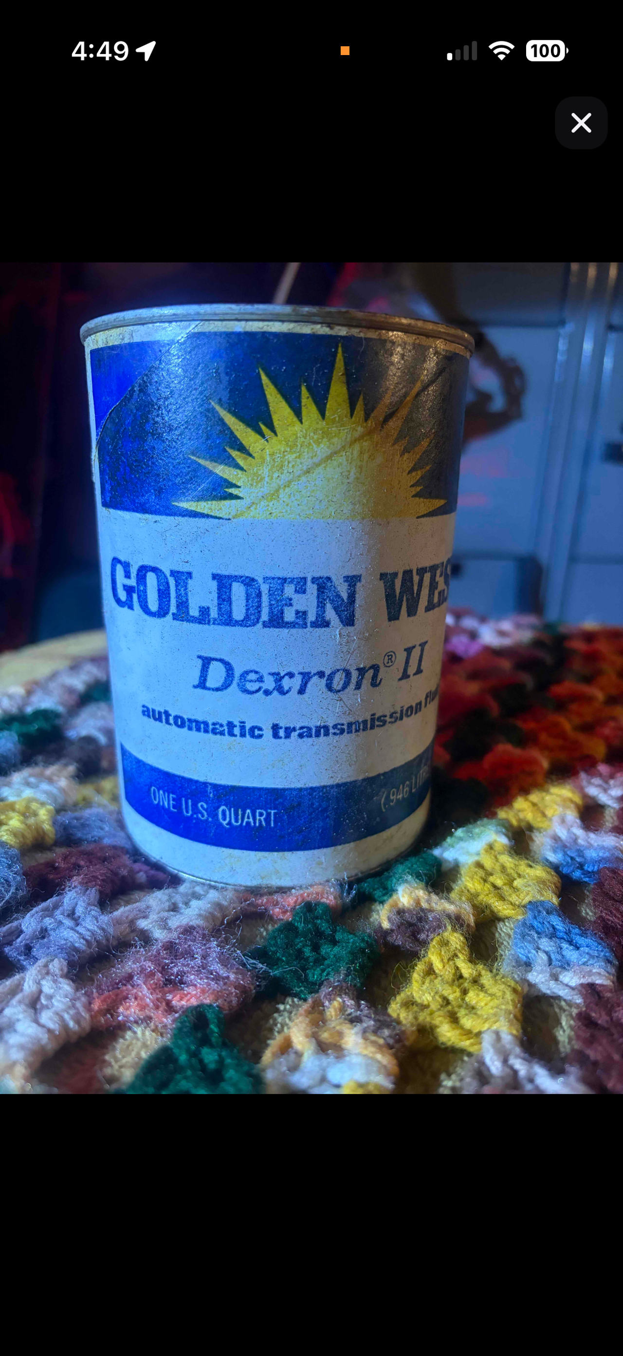 Golden West Dexron II Automatic Transmission Fluid 1 Quart Can