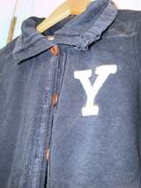 League Collegiate Wear Yale College Blue Medium Sweater Jacket - Image 3