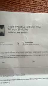 Apple iPhone SE 3rd Generation 64GB T-Mobile  - Image 1