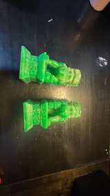 Pair of Green Resin Foo Dog Statues - Image 5