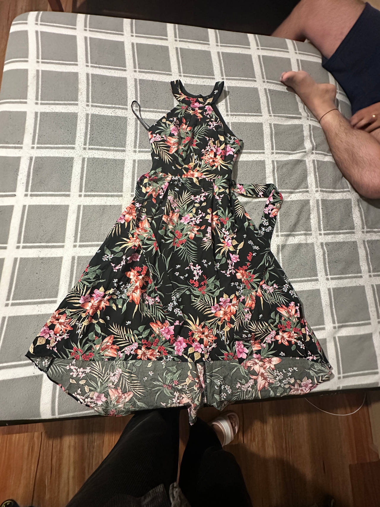 Floral Halter Neck Dress