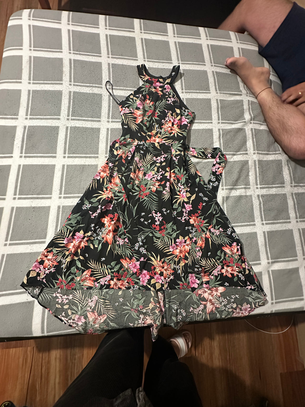 Floral Halter Neck Dress