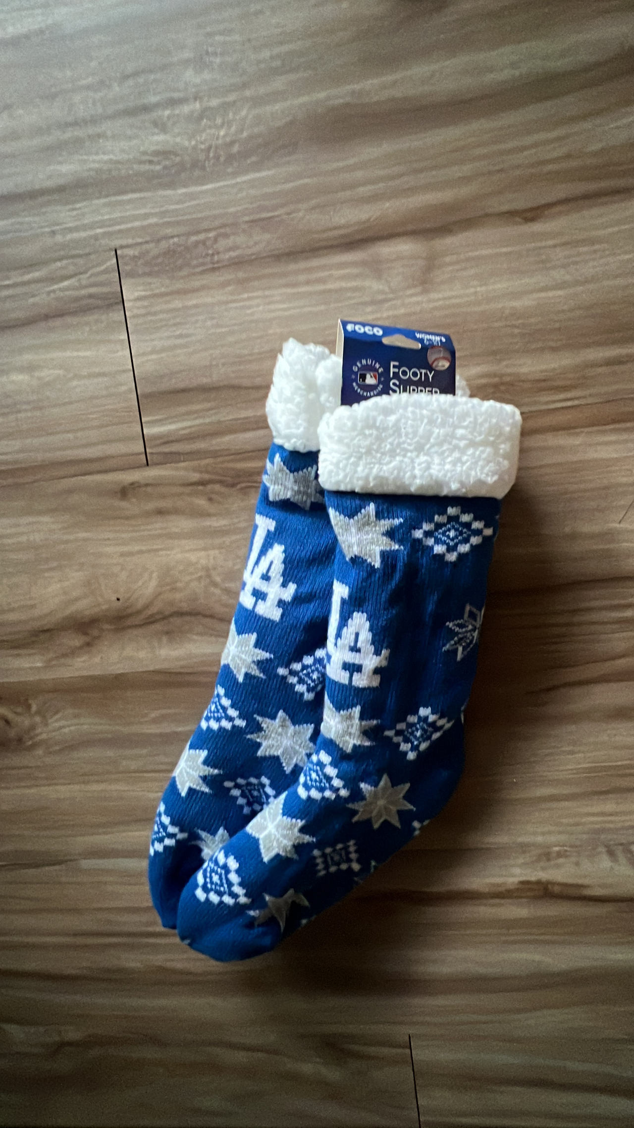 FOCO Los Angeles Dodgers Footy Slipper Socks