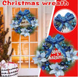 Christmas Wreaths for Front Door Artificial Wreath with Bow Pinecones Berries - Image 3