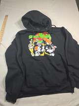 Space Jam Looney Tunes Graphic Hoodie Black Large - Image 2