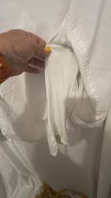 Zac & Rachel White Button Down Shirt with Stretch Sides - Image 5