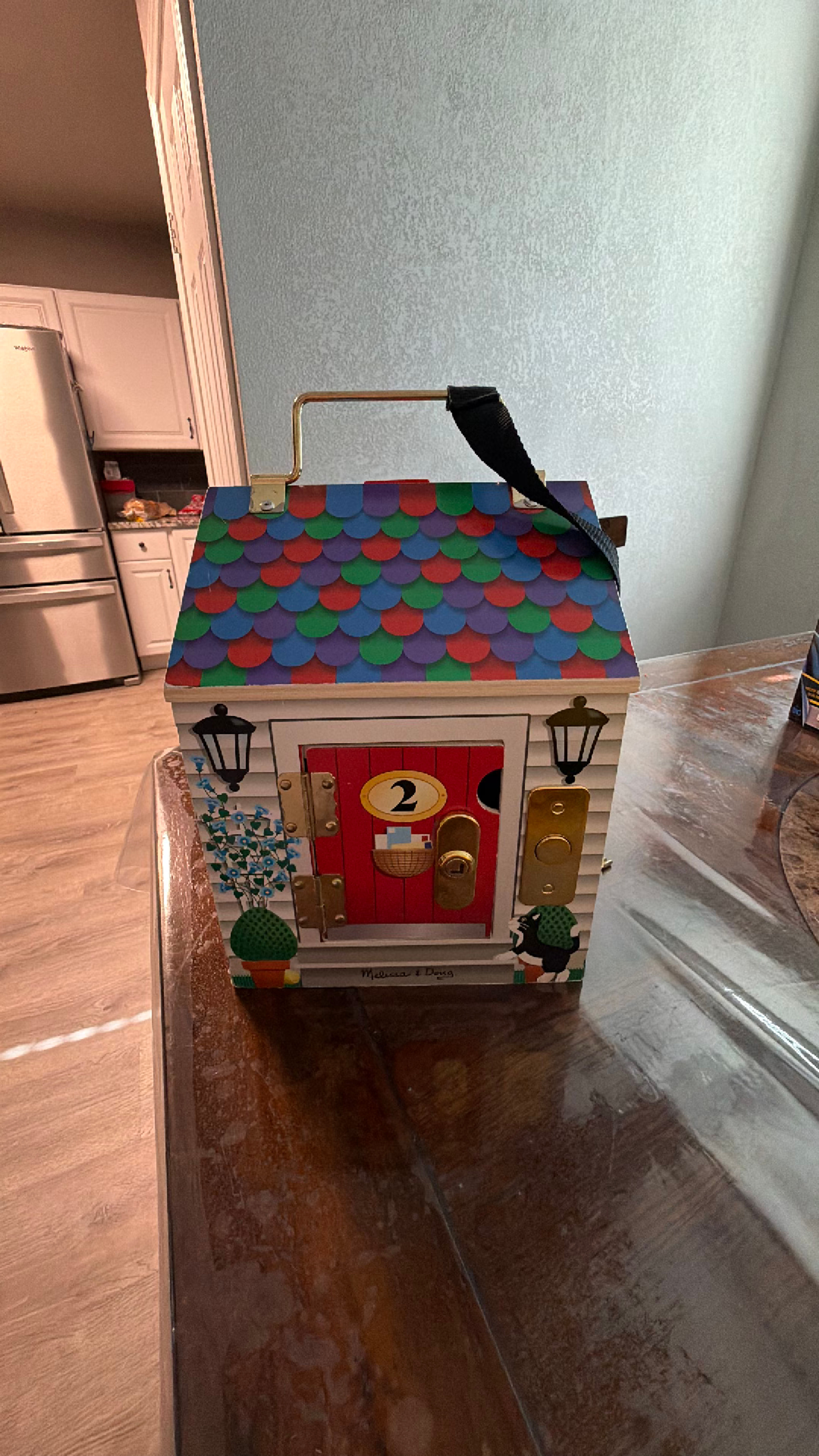 Melissa & Doug Wooden Doorbell House - Image 3