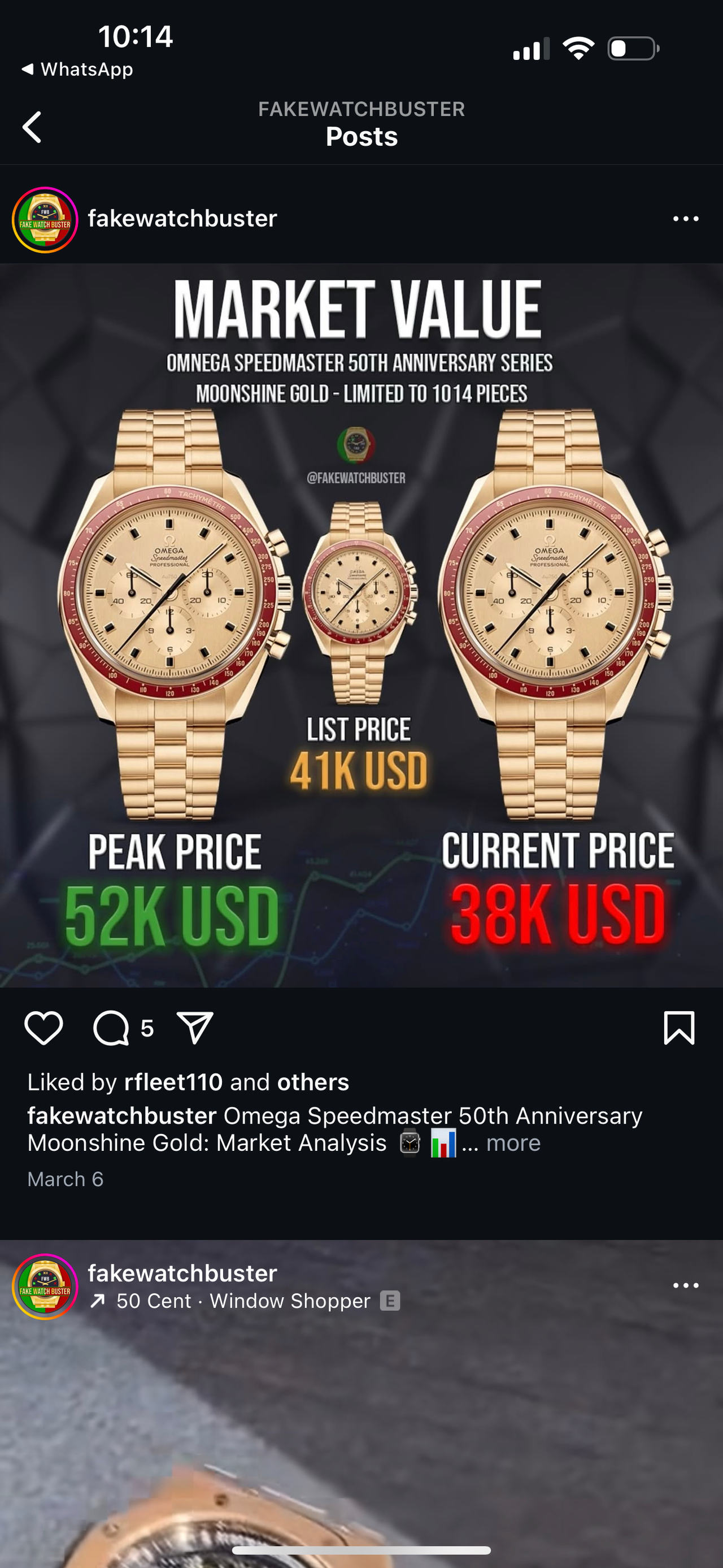 Omega Speedmaster 50th Anniversary